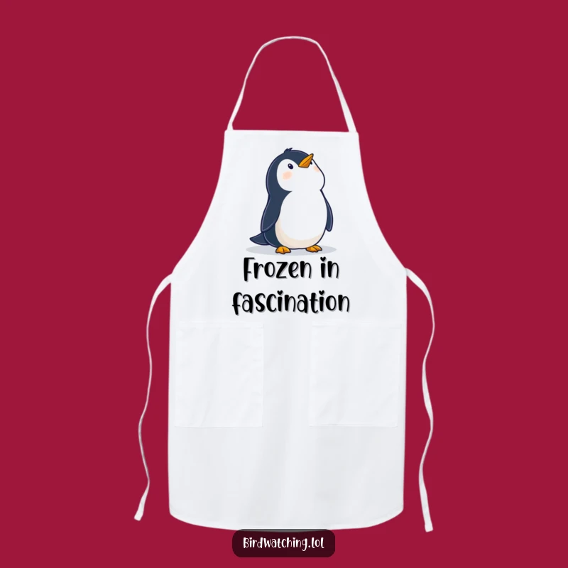 Funny Penguin Apron, Kitchen Wear with Sky Gazer Humor, Perfect Gift