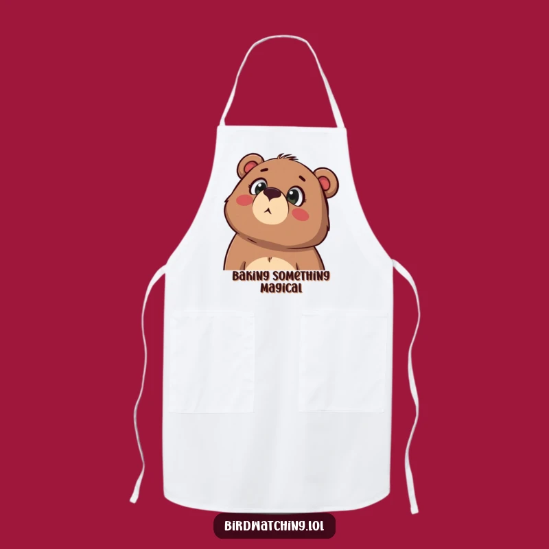 Funny Bear Apron: Determined Cook Design, Hilarious Funny Gift for Chefs