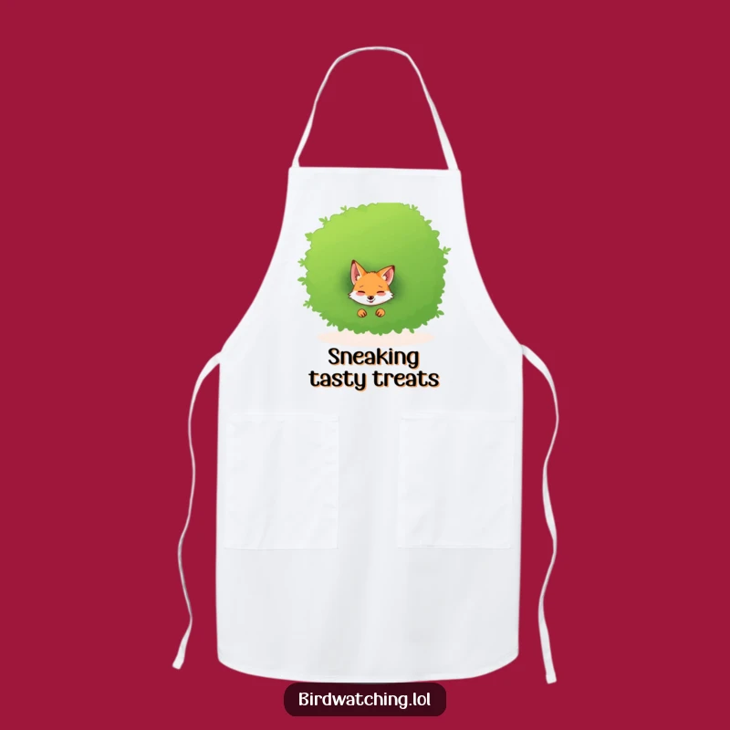 Funny Giggling Fox Apron - Mischievous Kitchen Helper for Fun Cooking