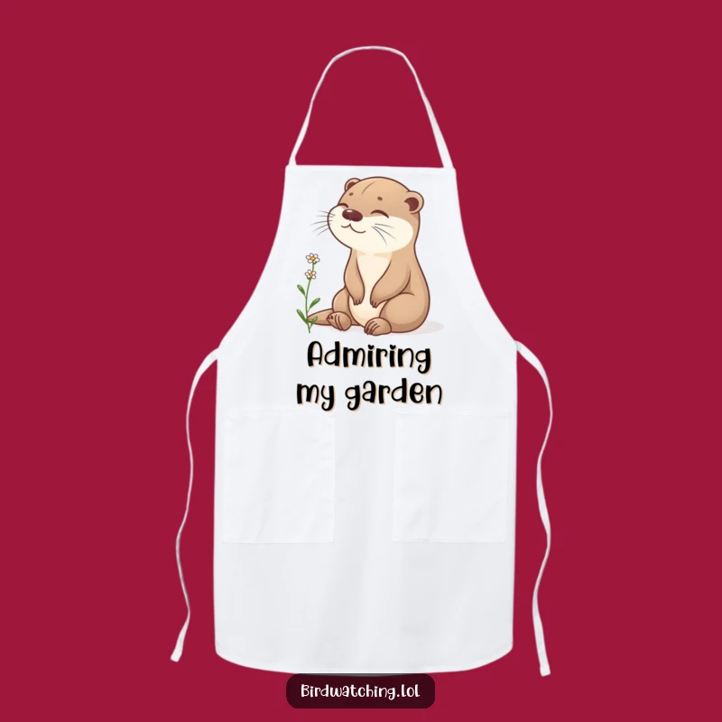 Funny Otter Apron: Peaceful Cooking Gift for Nature Lovers!