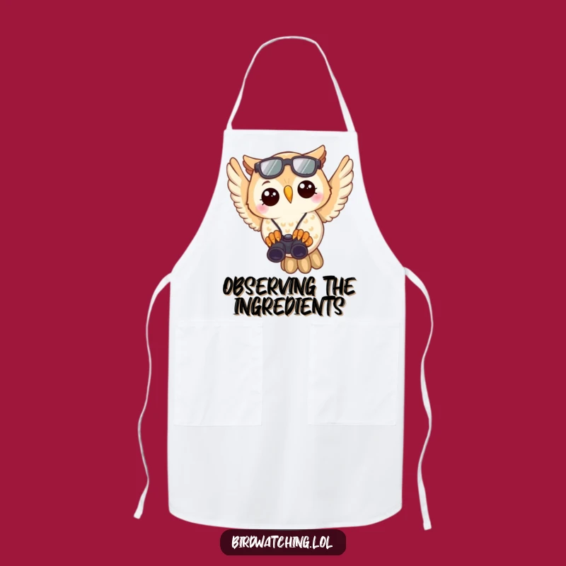 Funny Owl Birdwatcher Apron: Cook with a Keen Eye for Flavor