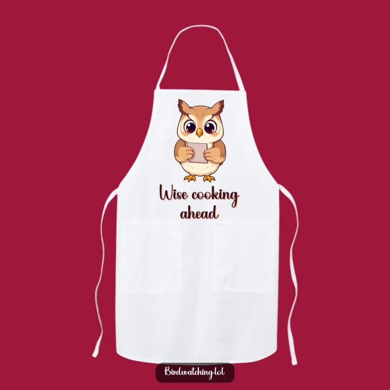 Funny Proud Owl Notepad Apron: Humorous Gift for the Kitchen Genius