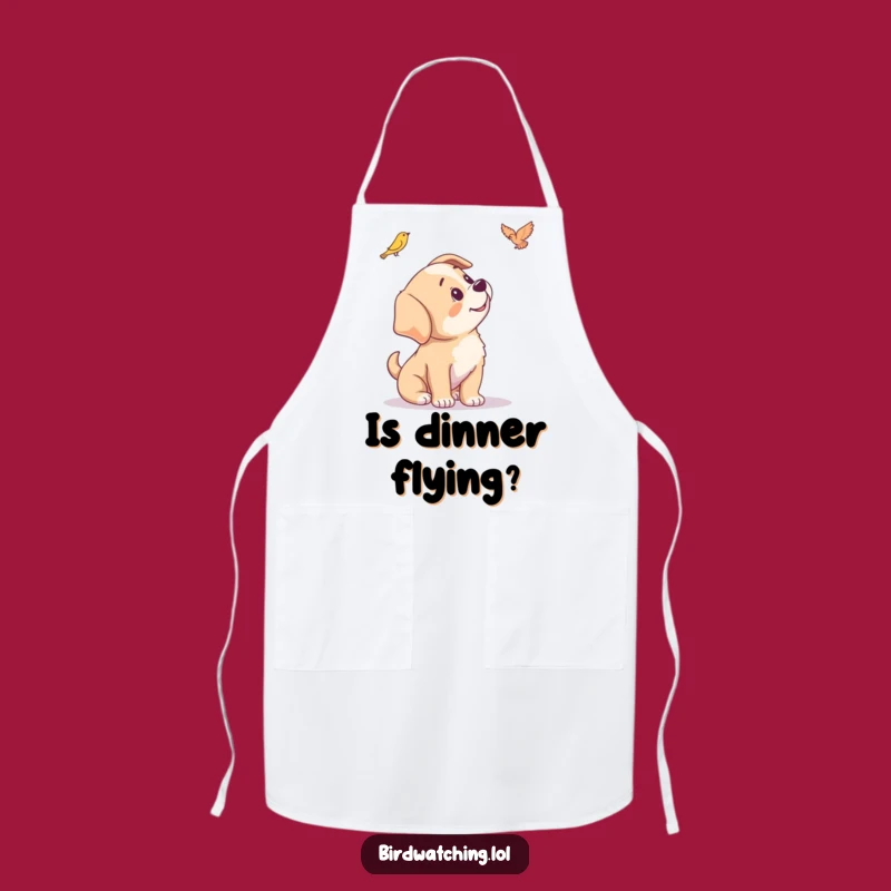 Funny Puppy Apron - Curious Kitchen Helper for Dog Lovers