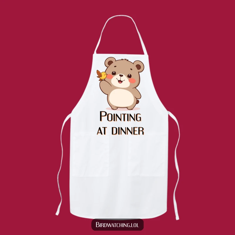Funny Happy Bear Apron - Enthusiastic Nature Helper for Cooking