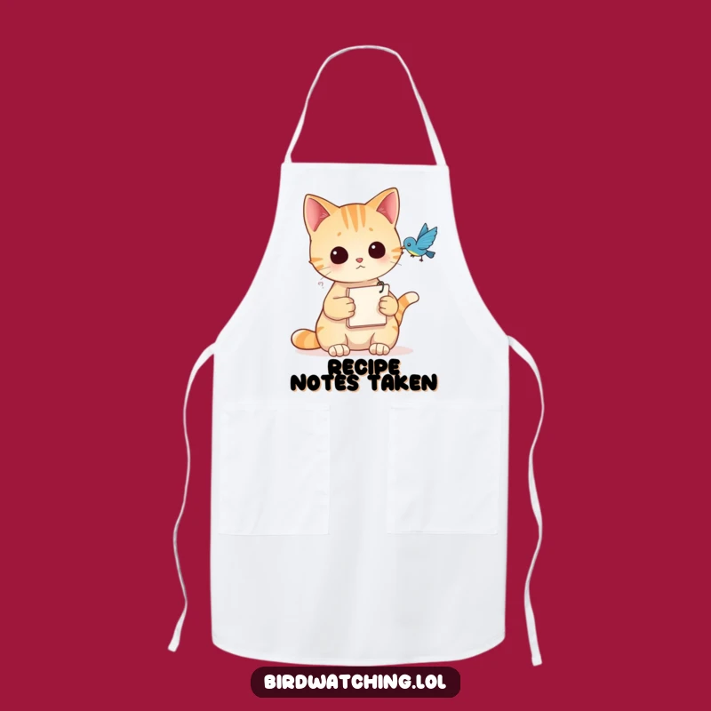 Funny Cat Observer Apron - Cook with Quiet Intensity