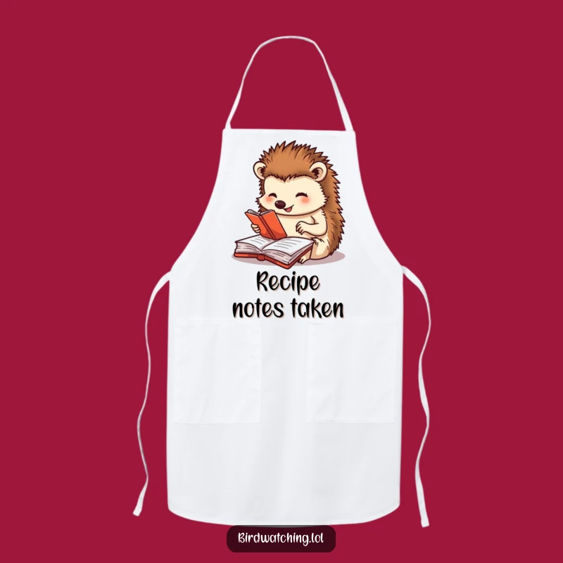 Funny Hedgehog Apron - Cook with Detail, A Chef's Gift