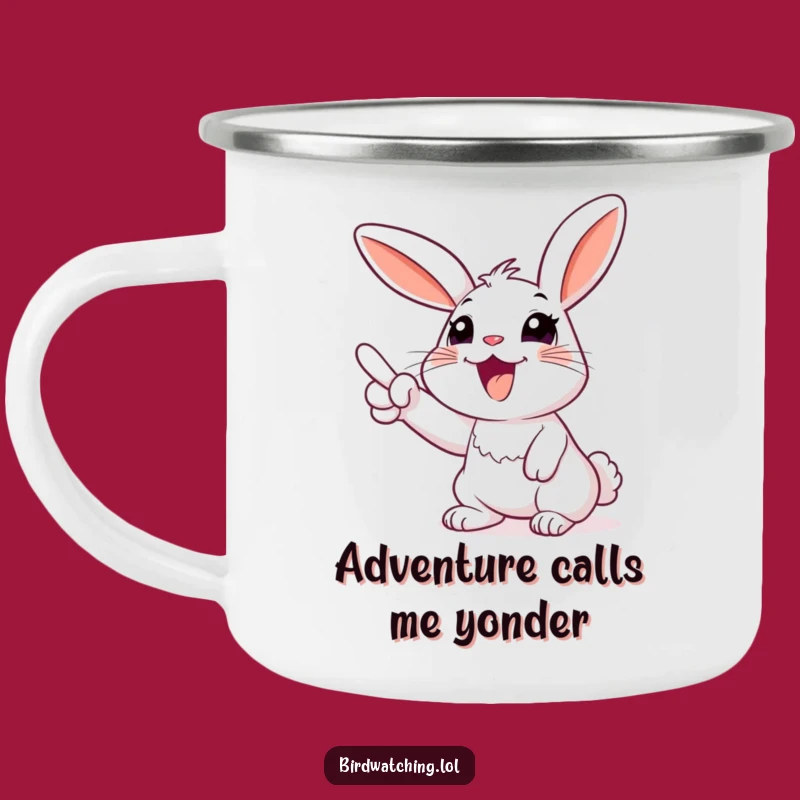 Funny Rabbit Sky Point Camping Mug - Adventure & Hilarious Gift