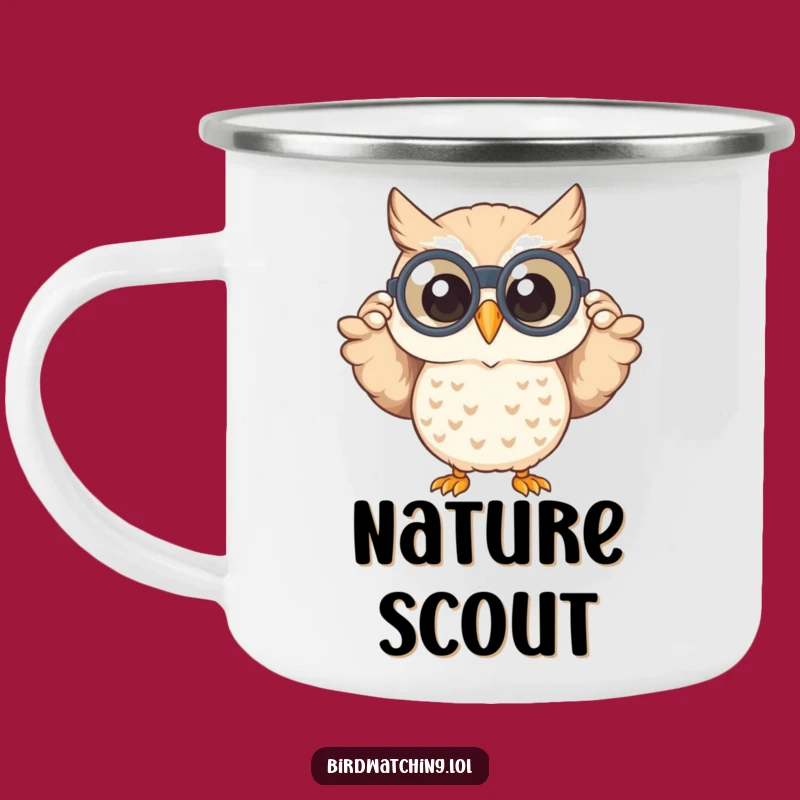Funny Owl Explorer Camping Mug: Adventure in Sight - A Hilarious Funny Gift