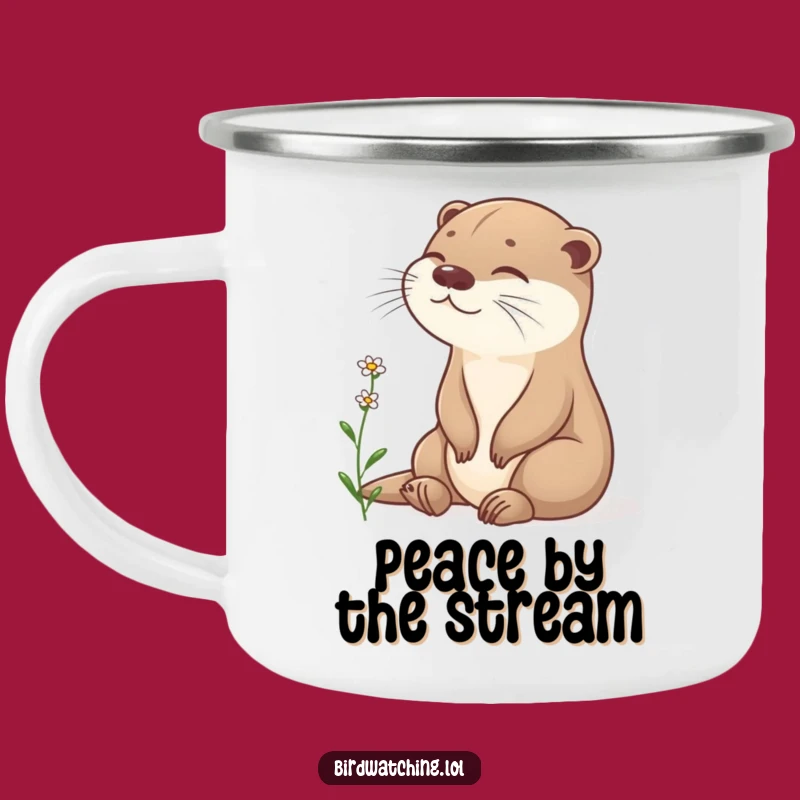 Funny Otter Camping Mug: Nature Adventure Gift for Peace Seekers!