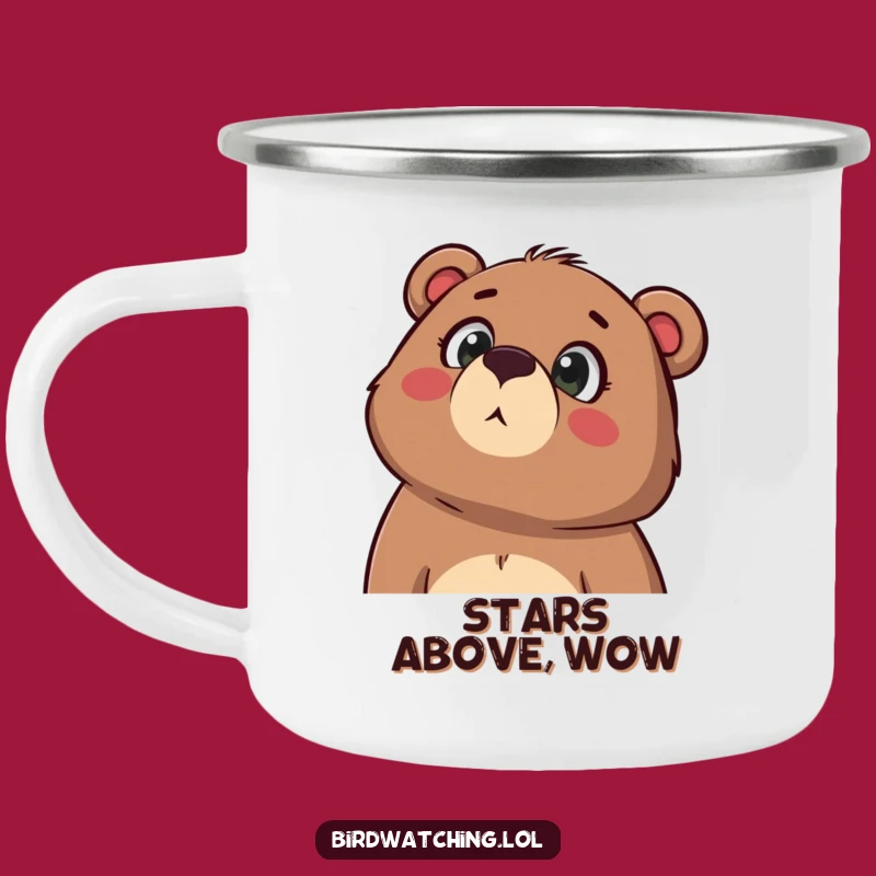 Funny Bear Camping Mug: Rugged Wonder Design, Durable Funny Gift for Outdoors