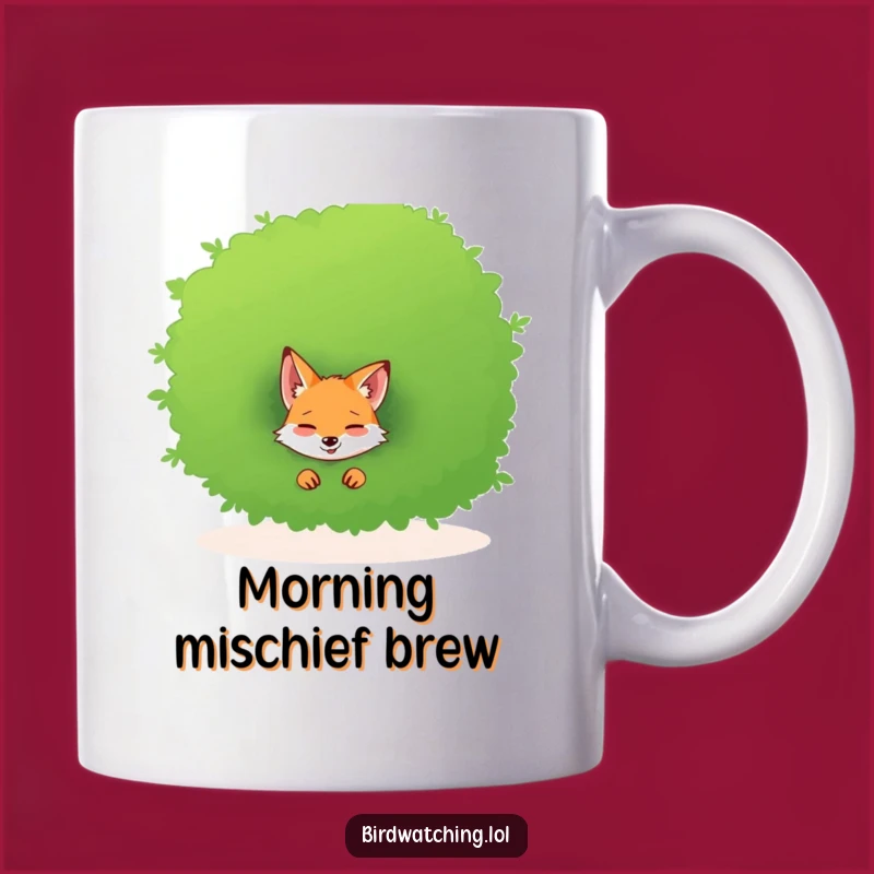 Funny Giggling Fox Mug - Mischievous Bush Dweller Gift for Humor Lovers