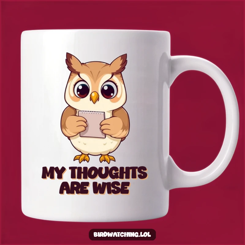 Funny Proud Owl Notepad Mug: The Perfect Humorous Gift for Writers and Organizers