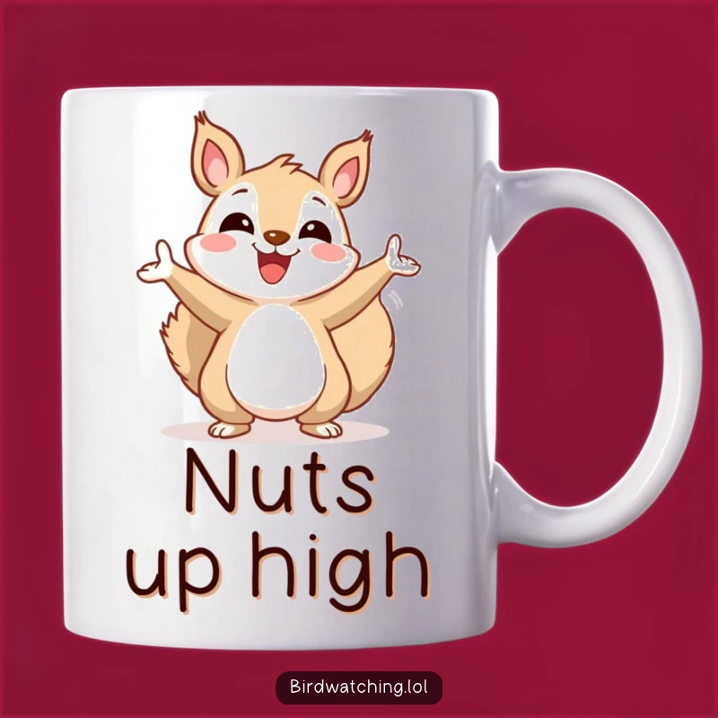 Funny Squirrel Mug: Cheerful Sky Gazer Gift For Fans