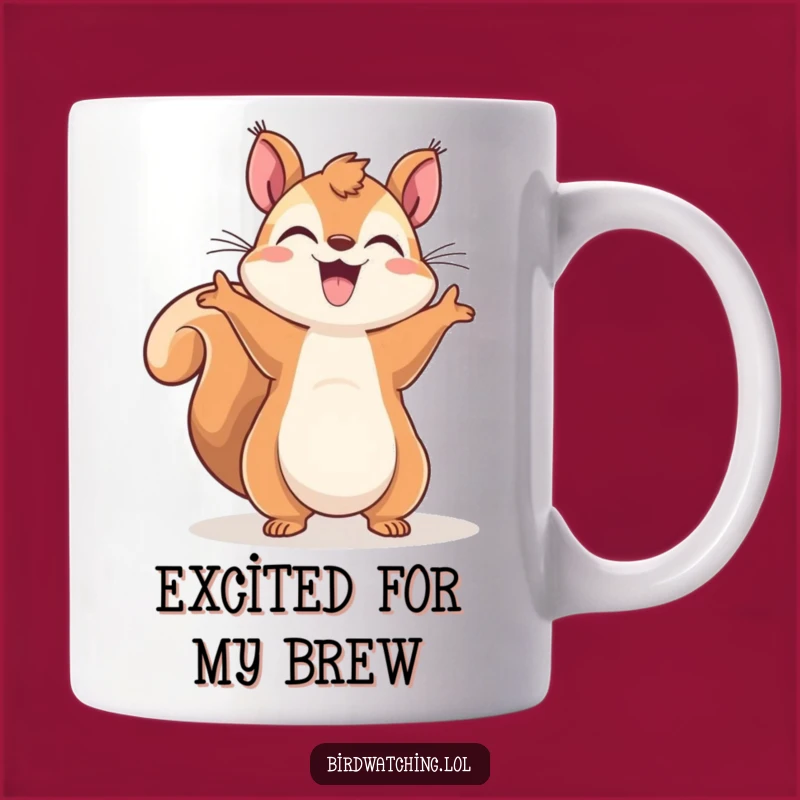 Funny Squirrel Sky-Gazer Mug: Hilarious Gift for Enthusiasts and Dreamers