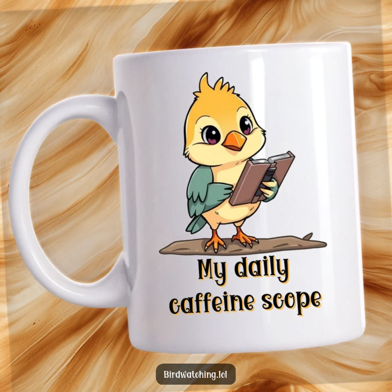 Funny, determined bird watcher intently sketching in a notebook, showcasing focus and passion.