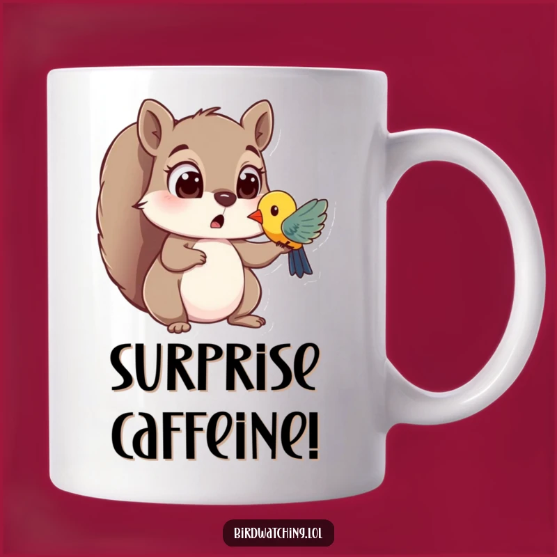 Funny Squirrel Surprise Mug: Spotting Fun - A Perfect Funny Gift