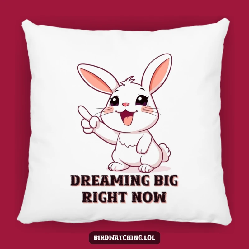 Funny Rabbit Sky Point Pillow - Cozy & Hilarious Accent Gift
