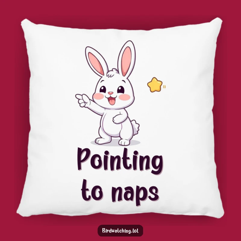 Funny Bunny Pillow: Soft Joyful Design, Cozy Funny Gift for Little Ones