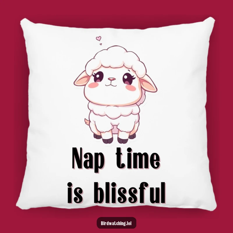 Funny Fluffy Sheep Dreamy Pillow: Comfy Humorous Gift for Peaceful Slumbers