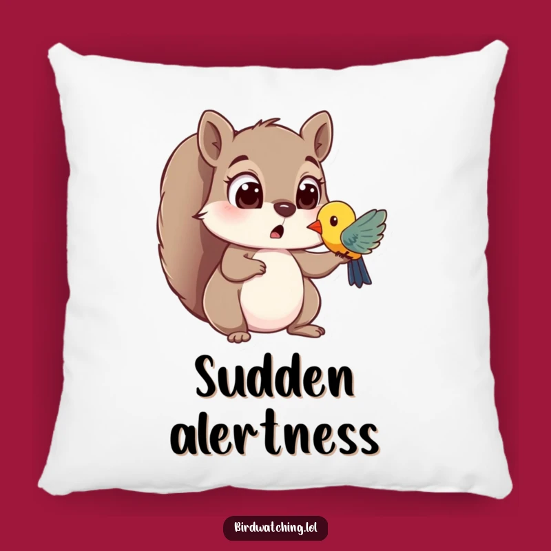 Funny Squirrel Surprise Pillow: Cozy Wonder - A Delightful Funny Gift