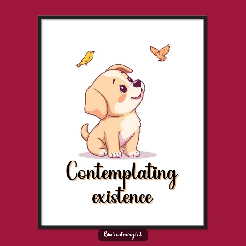 Funny Puppy Digital Art - Curious Head Tilt Instant Download Art