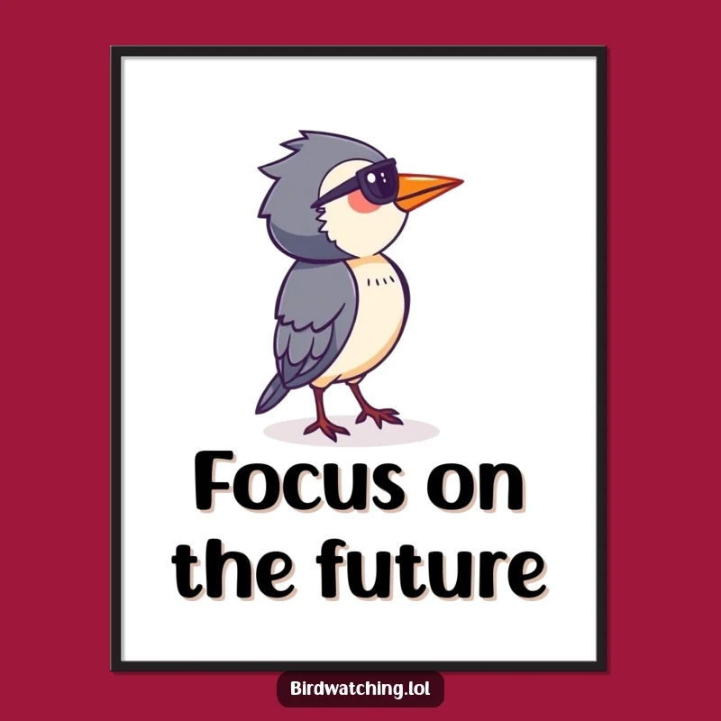 Funny Bird Watcher Digital Art: Instant Focus for Your Walls