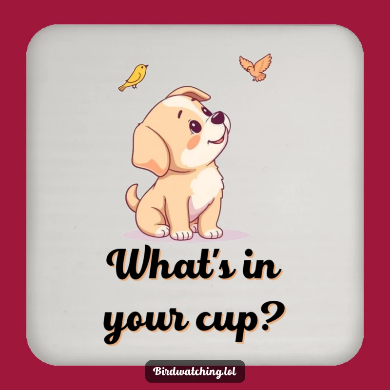 Funny Puppy Coaster - Curious Head Tilt Protection for Drinks