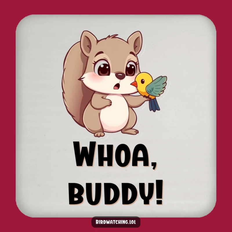 Funny Squirrel Surprise Coaster: Protect Surfaces with Wonder - A Funny Gift