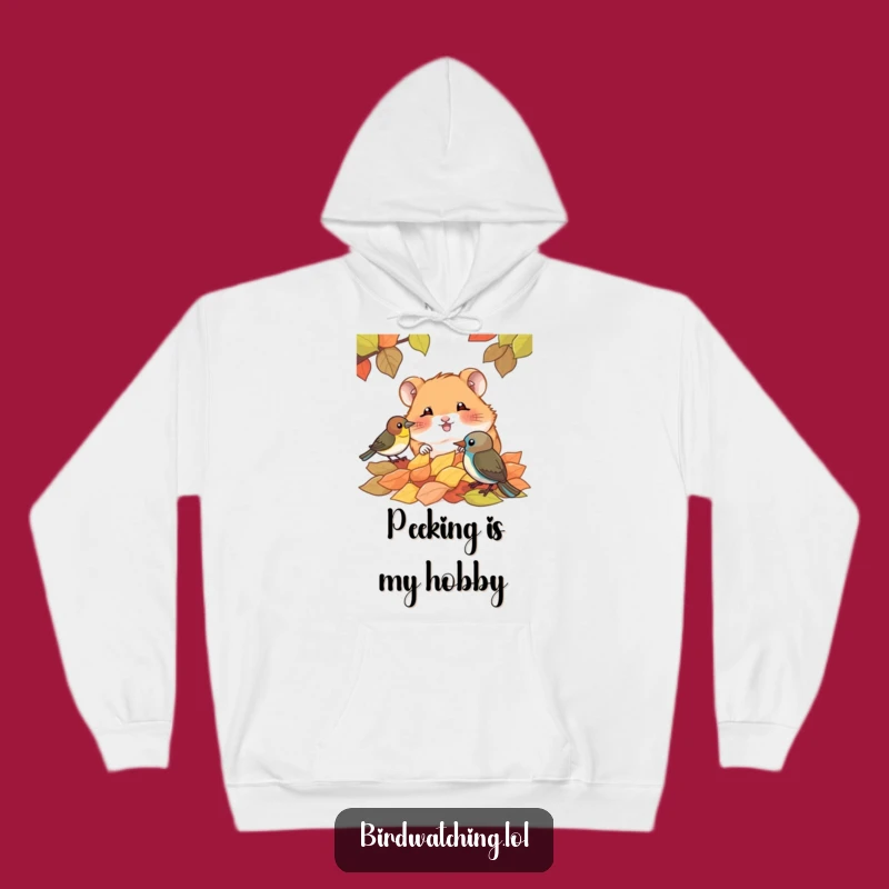 Cozy Funny Giggling Hamster Hoodie, Warm Woodland Animal Apparel, Perfect Gift