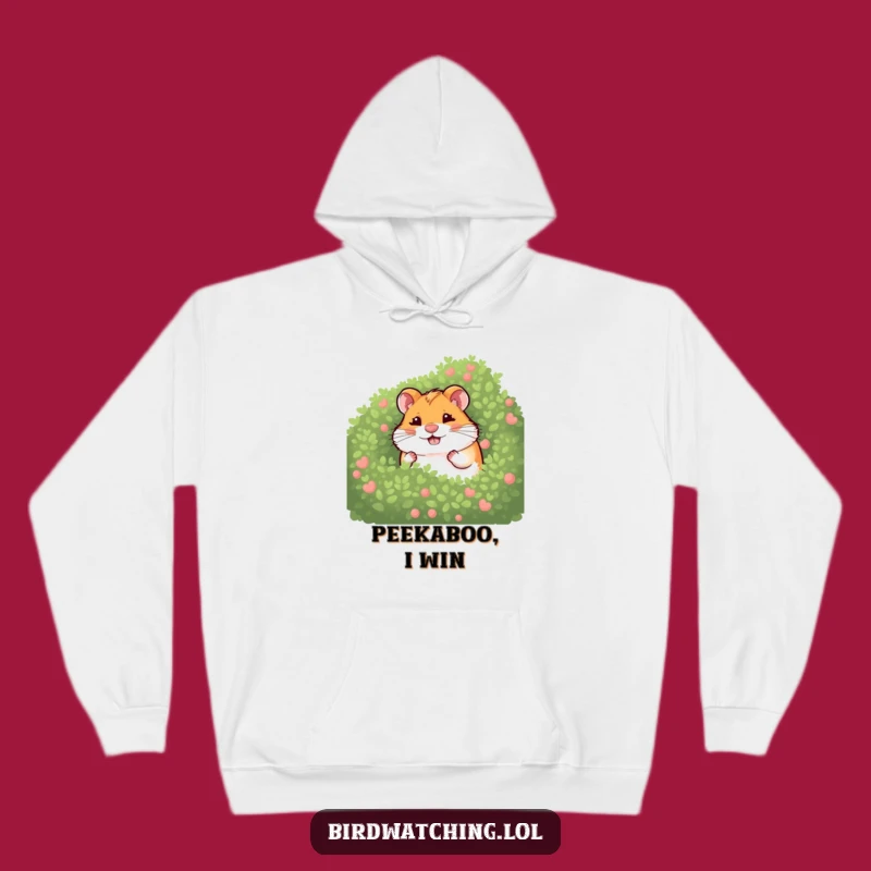 Funny Giggling Hamster Bush Hoodie: Cozy Humorous Gift for Playful Comfort