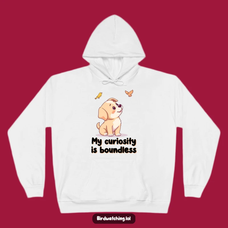 Funny Puppy Hoodie - Cozy Curious Head Tilt Apparel for Comfort