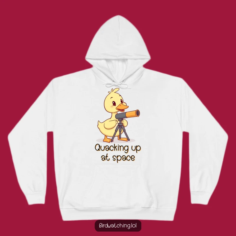 Funny Wobbly Duck Hoodie: Cozy Science Gift for Determined Ducks!