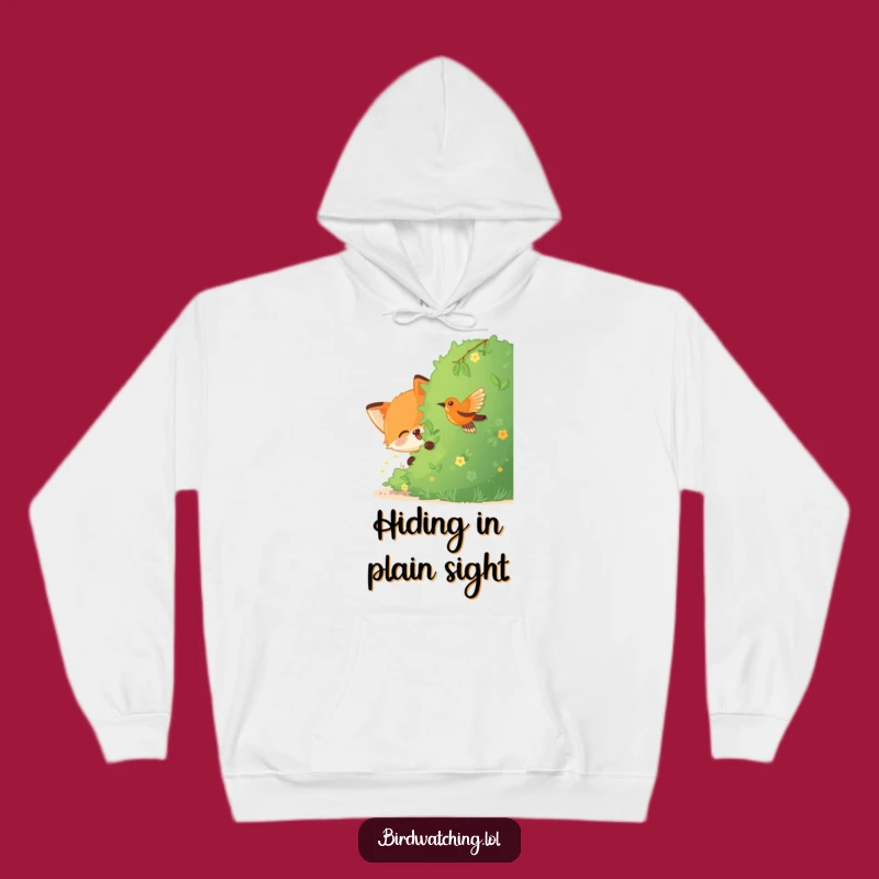 Funny Fox Bird Watching Hoodie: Cozy & Playful Apparel, Ultimate Funny Gift