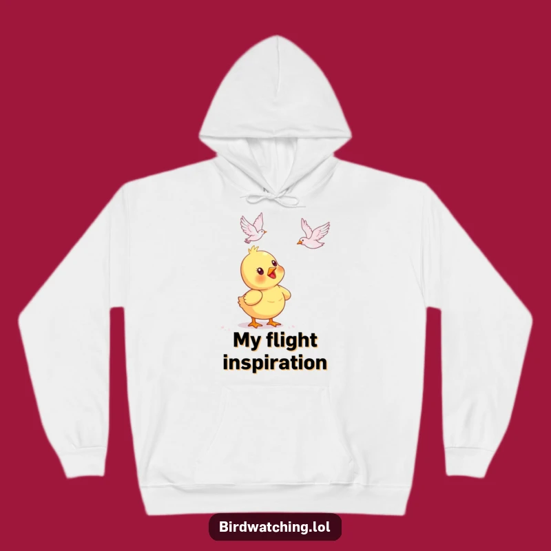 Funny Duckling Bird Watching Hoodie - Cozy & Hilarious Comfort