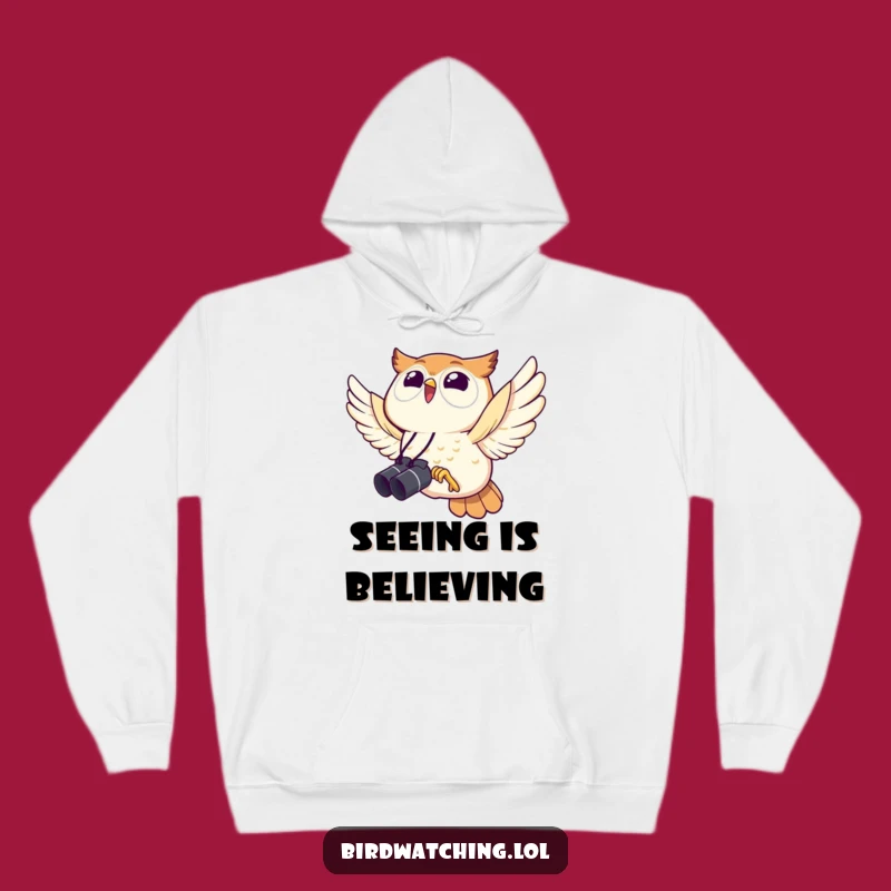 Funny Owl Hoodie: Get Cozy With This Joyful Binocular Birding Gift