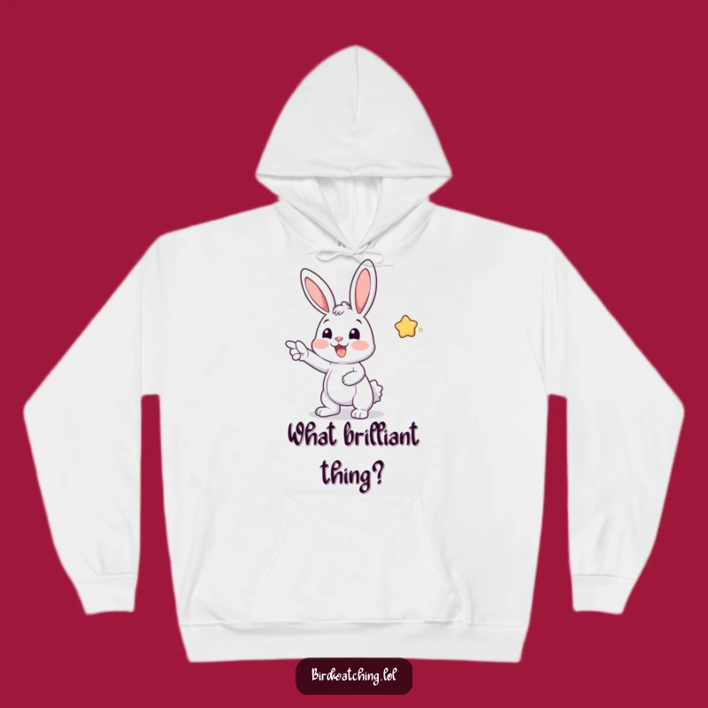Funny Bunny Hoodie: Cozy Enthusiasm Design, Perfect Funny Gift for Happy Campers