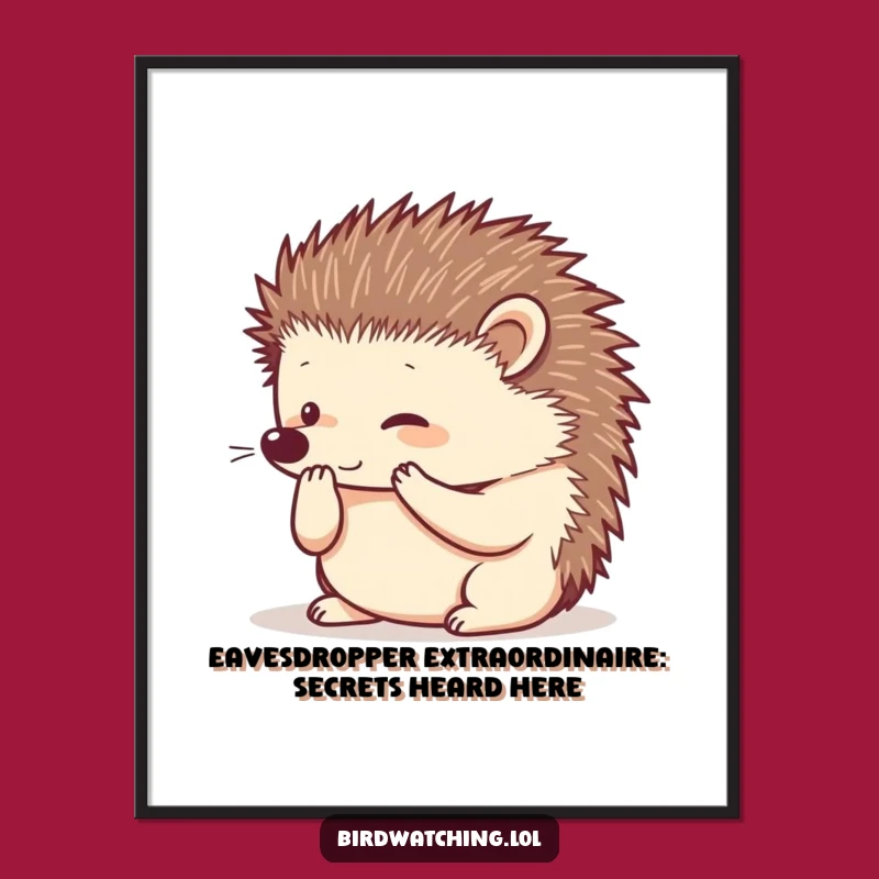 Free Printable Hedgehog Wall Art: Funny Downloadable Decor for a Quirky, Cute Home!