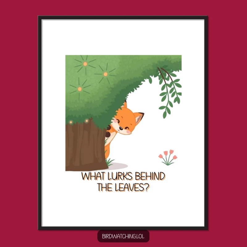 Free Printable Fox Wall Art - Curious Downloadable Decor with a Playful Peek