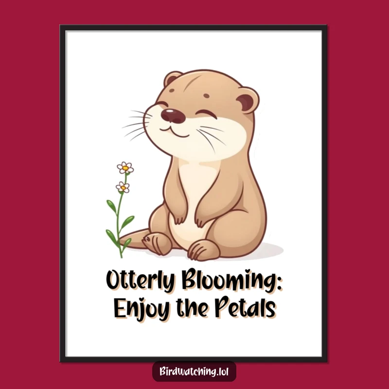 Free Printable Otter Wall Art: Funny Downloadable Decor for a Peaceful Oasis!