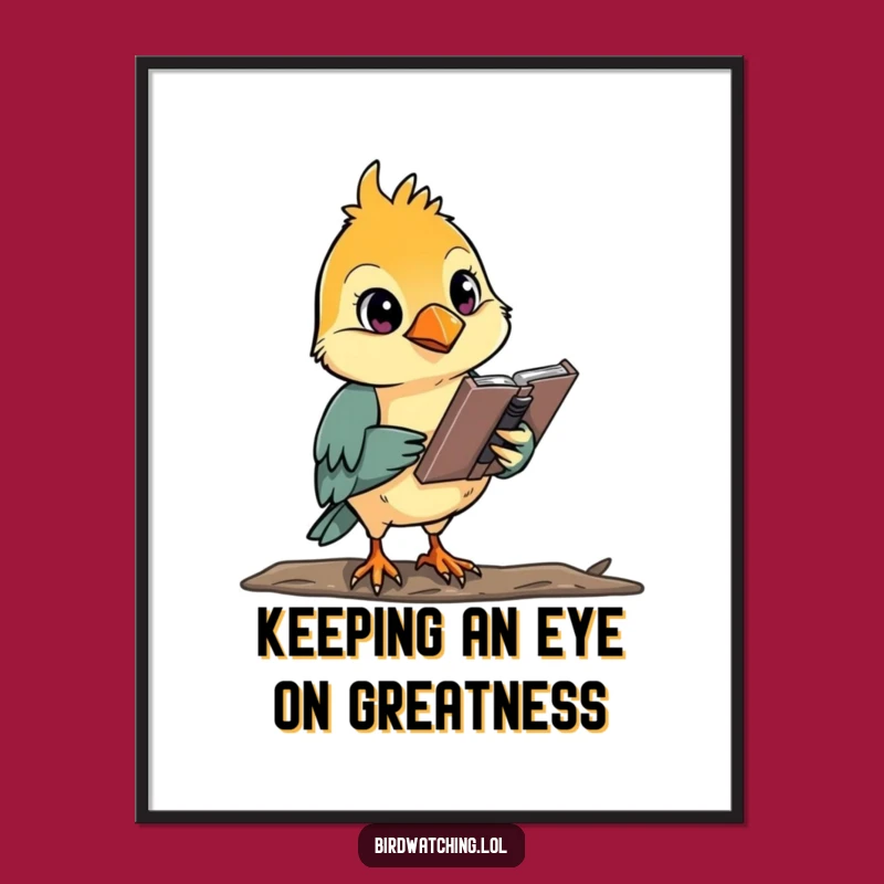 Inspiring Free Printable Wall Art: Bird Watcher Focus, Funny Downloadable Decor!