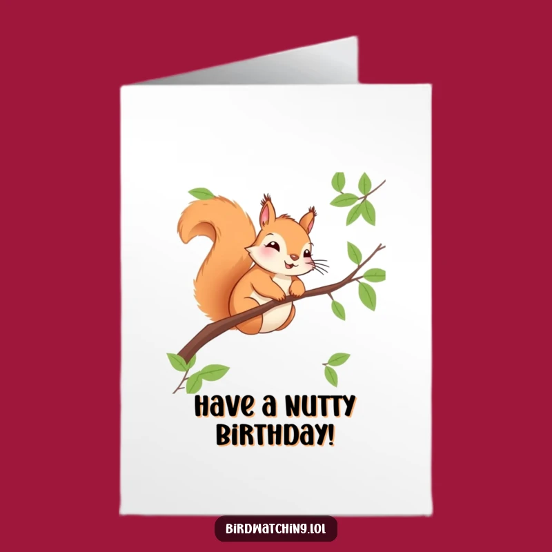 Free Printable Birthday Card: Observant Squirrel, Funny DIY Gift!