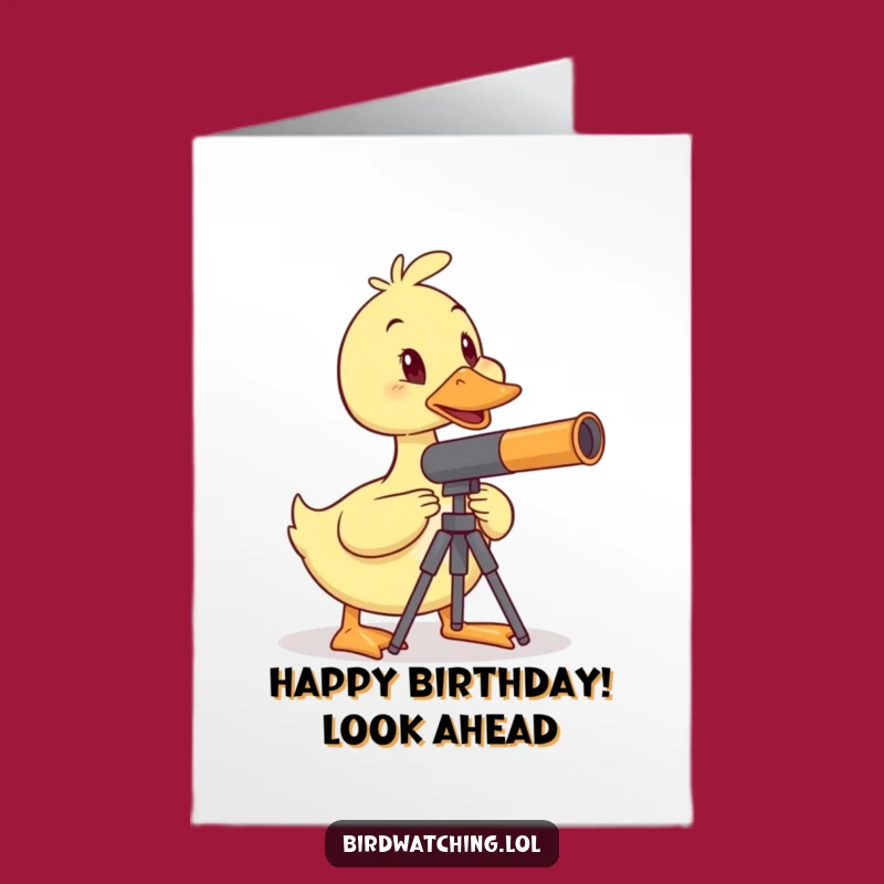 Free Printable Duck Birthday Card: Funny Downloadable Star-Gazing Wishes for Them!