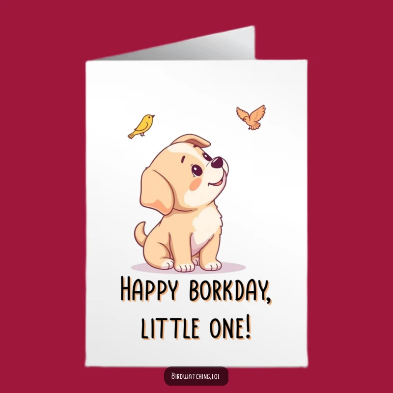 Free Printable Puppy Birthday Card - Curious Head Tilt Funny Downloadable Gift
