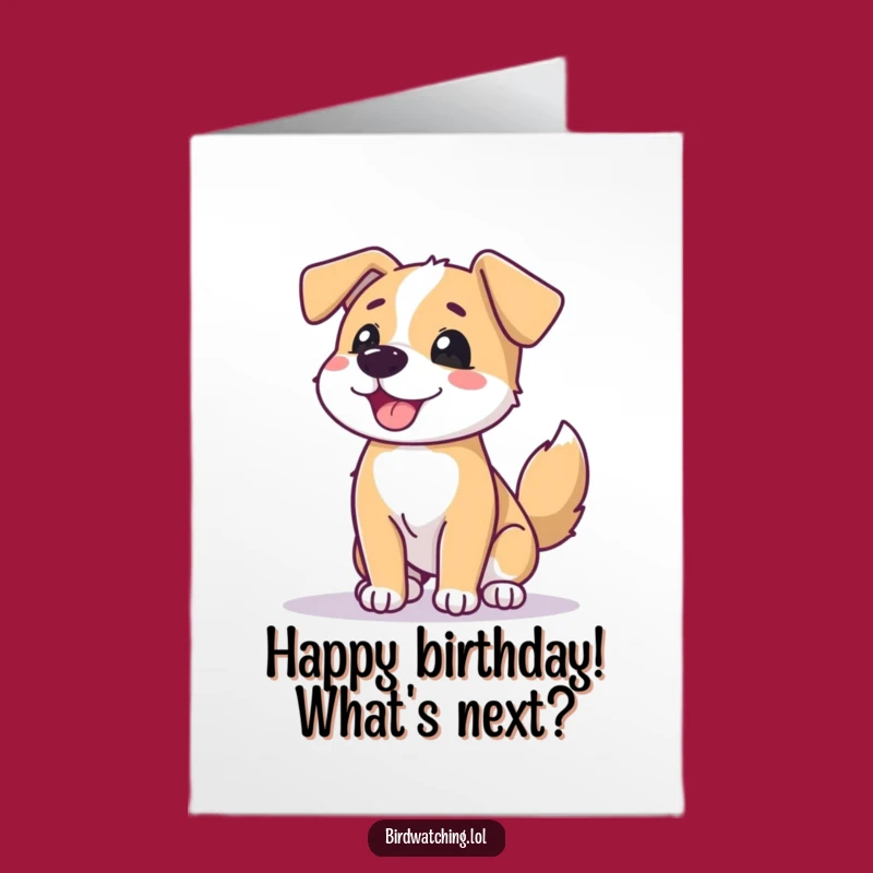 Free Printable Dog Birthday Card: Funny Downloadable Wagging Tail Wishes for a Great Day!