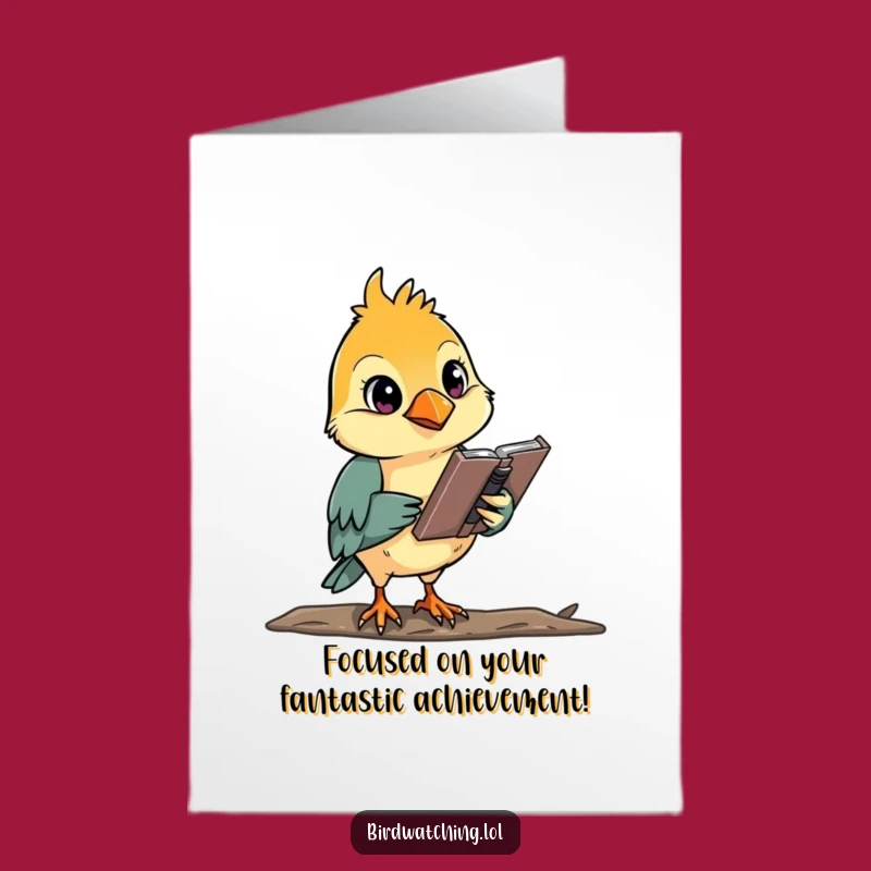 Free Printable Congrats Card: Bird Watcher Success, Humorous Downloadable Gift!