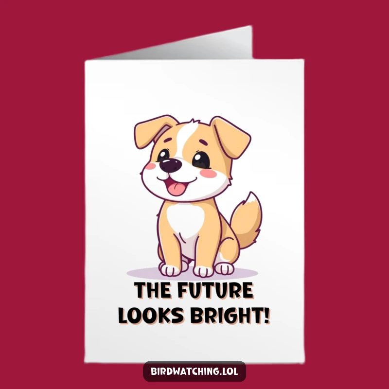 Free Printable Dog Congrats Card: Funny Downloadable Celebration with a Happy Tail!