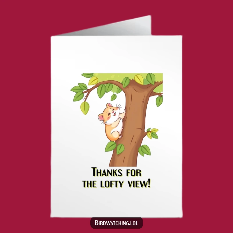 Free Printable Hamster Thank You Card - Cute Downloadable Note for a Broad Appreciation