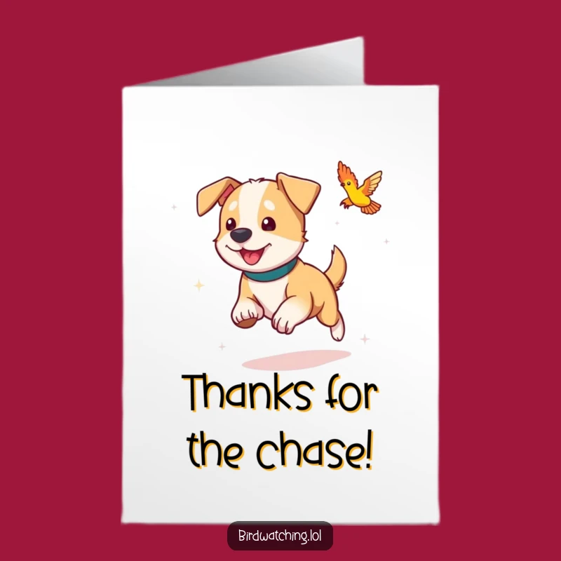 Free Printable Thank You Card: Grateful Dog's Chase, Downloadable Appreciation!