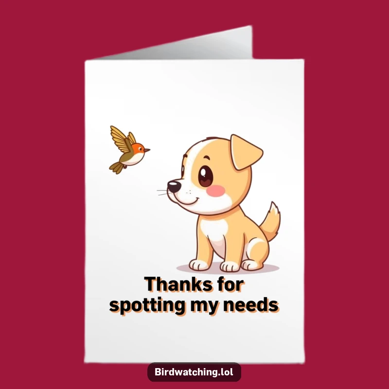 Joyful Free Printable Thank You Card: Dog's Alertness, Downloadable Gift!
