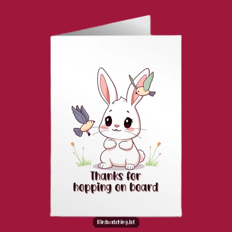 Free Printable Thank You Card: Bunny's Gratitude Observes Your Kindness